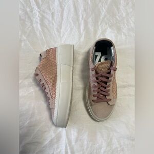 P448 | Women’s SZ 37 (US 7) | Louise Platform Sneaker in Pink Snake